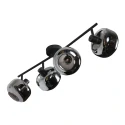 Mexlite Wandarmatuur TENEBRIS 4-vlams E14 IP20, zwart dimbaar