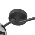 Mexlite Wandarmatuur TENEBRIS 4-vlams E14 IP20, zwart dimbaar
