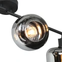 Mexlite Wandarmatuur TENEBRIS 4-vlams E14 IP20, zwart dimbaar
