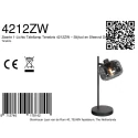 Mexlite Tafelarmatuur TENEBRIS 1-vlams E14 IP20, zwart dimbaar