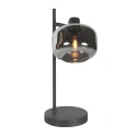 Mexlite Tafelarmatuur TENEBRIS 1-vlams E14 IP20, zwart dimbaar