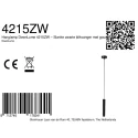 Pendelarmatuur DOWNLUME 1-vlams GU10 IP20, zwart dimbaar