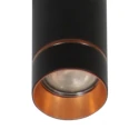Steinhauer pendant luminaire DOWNLUME 1 flame GU10 IP20, black dimmable