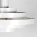 Steinhauer pendant luminaire HALO CIRQUE 1 flame E27 IP20, white dimmable