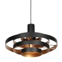 Steinhauer pendant luminaire HALO CIRQUE 1 flame E27 IP20, black dimmable
