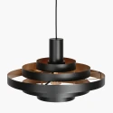 Steinhauer pendant luminaire HALO CIRQUE 1 flame E27 IP20, black dimmable
