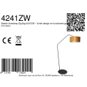 anne light & home Staande lamp ZIG-ZAG 1-vlams E27 IP20, zwart dimbaar