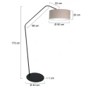 anne light & home Staande lamp ZIG-ZAG E27 IP20, dimbaar