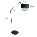 anne light & home Staande lamp ZIG-ZAG E27 IP20, dimbaar