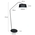 anne light & home Staande lamp ZIG-ZAG E27 IP20, dimbaar
