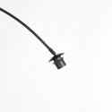 Booglamp CURVE 1-vlams E27 IP20, zwart dimbaar