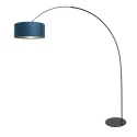 anne light & home Booglamp CURVE 1-vlams E27 IP20, zwart dimbaar