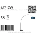 anne light & home Booglamp CURVE 1-vlams E27 IP20, zwart dimbaar