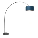 anne light & home Booglamp CURVE 1-vlams E27 IP20, zwart dimbaar