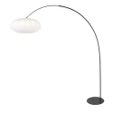 anne light & home Booglamp CURVE 1-vlams E27 IP20, zwart dimbaar
