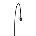 anne light & home Booglamp CURVE 1-vlams E27 IP20, zwart dimbaar