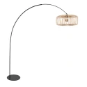 anne light & home Booglamp CURVE 1-vlams E27 IP20, zwart dimbaar