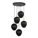 Mexlite pendant luminaire SILURA 5 flames E27 IP20, black dimmable