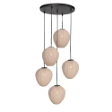 Mexlite pendant luminaire SILURA 5 flames E27 IP20, black dimmable