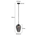 Mexlite Pendelarmatuur HALOSWAP E27 IP20, dimbaar