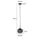 Mexlite Pendelarmatuur HALOSWAP E27 IP20, dimbaar