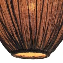 Mexlite pendant luminaire SILURA 1 flame E27 IP20, black dimmable