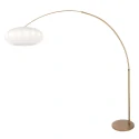 Steinhauer Booglamp LUMA NOLA 1-vlams E27 IP20, brons dimbaar