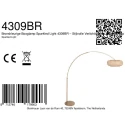 Steinhauer Booglamp MAZE NATURAL 1-vlams E27 IP20, brons dimbaar