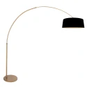 Steinhauer Booglamp LUMA DARK 1-vlams E27 IP20, brons dimbaar