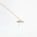 Steinhauer Staande lamp SPARKLED LIGHT 1-vlams E27 IP20, crème dimbaar