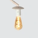 Steinhauer Staande lamp SPARKLED LIGHT 1-vlams E27 IP20, crème dimbaar