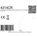 Steinhauer Staande lamp SPARKLED LIGHT 1-vlams E27 IP20, crème dimbaar