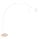 Steinhauer Staande lamp SPARKLED LIGHT 1-vlams E27 IP20, crème dimbaar