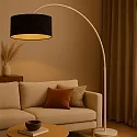 Steinhauer floor lamp SPARKLED LIGHT E27 IP20, dimmable