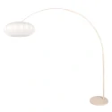 Steinhauer Booglamp LUMA NOLA 1-vlams E27 IP20, crème dimbaar