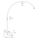 Steinhauer Staande lamp SPARKLED LIGHT E27 IP20, dimbaar