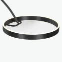 Mexlite Staande lamp LUNA-ARC 2-vlams IP20, zwart dimbaar