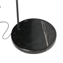 Mexlite Staande lamp LUNA-ARC 2-vlams IP20, zwart dimbaar