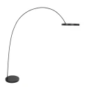 Mexlite Staande lamp LUNA-ARC 2-vlams IP20, zwart dimbaar