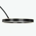Mexlite Staande lamp LUNA-ARC 2-vlams IP20, zwart dimbaar