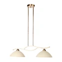 Steinhauer pendant luminaire ANTHEA 2 flames E27 IP20, bronze dimmable
