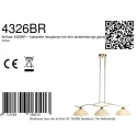 Steinhauer pendant luminaire ANTHEA 3 flames E27 IP20, bronze dimmable