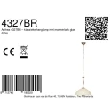 pendant luminaire ANTHEA 1 flame E27 IP20, bronze dimmable