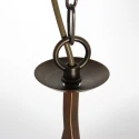 Steinhauer pendant luminaire ANTHEA 1 flame E27 IP20, bronze dimmable