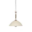 Steinhauer pendant luminaire ANTHEA 1 flame E27 IP20, bronze dimmable