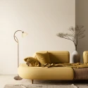 Steinhauer floor lamp ANTHEA 1 flame E27 IP20, bronze dimmable