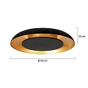 Steinhauer Plafondarmatuur GOLDEN VEIL IP20, dimbaar