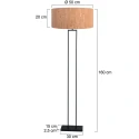 Steinhauer Staande lamp STANG E27 IP20, dimbaar