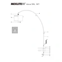 Mexlite Staande lamp SOLVA E27 IP20, dimbaar