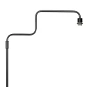 Steinhauer Staande lamp BLOEBA 1-vlams E27 IP20, zwart dimbaar